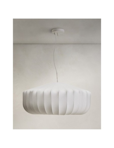 Lámpara de techo Somar de fibras sintéticas y varillas de acero Ø76 cm - Kave Home