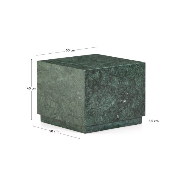 Mesa auxiliar Sorein de mármol verde...