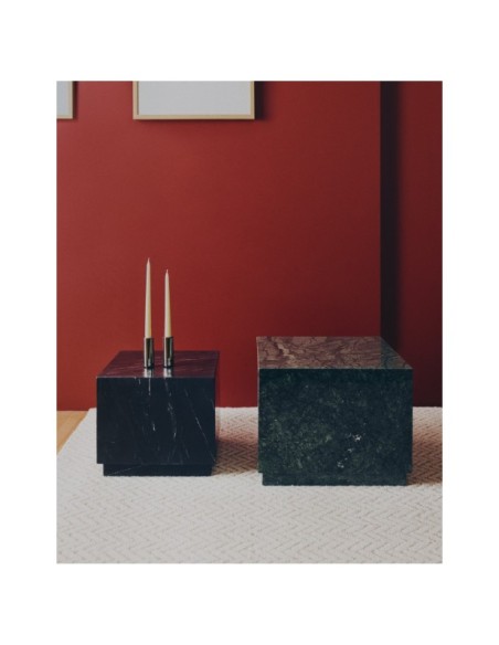 Mesa auxiliar Sorein de mármol verde 50 x 50 cm - Kave Home