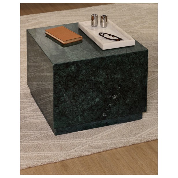 Mesa auxiliar Sorein de mármol verde...