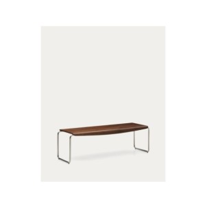 Banco Tarsel de chapa de nogal con estructura de acero... 2