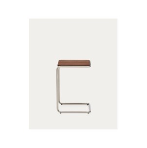 Mesa auxiliar Tarsel de chapa de nogal con estructura de... 2