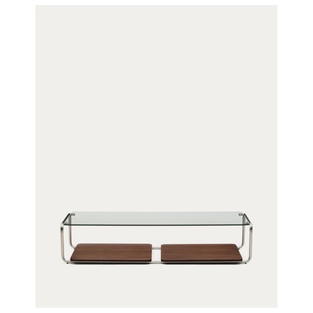 Mesa de centro Tarsel, cristal...