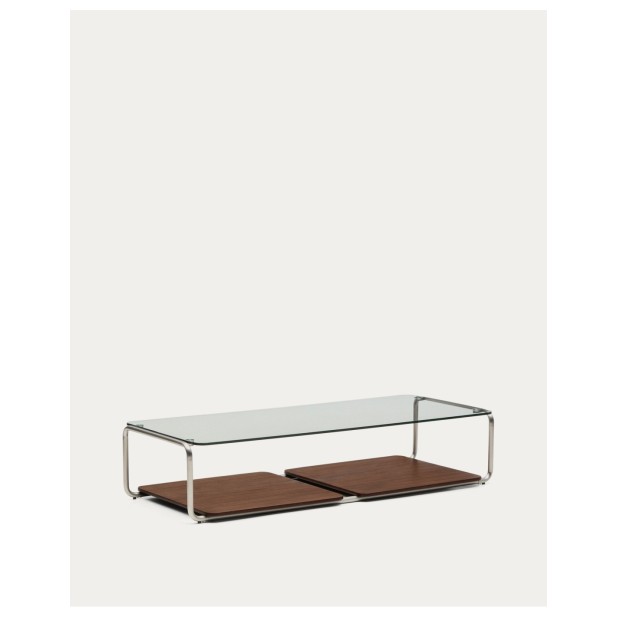 Mesa de centro Tarsel, cristal...