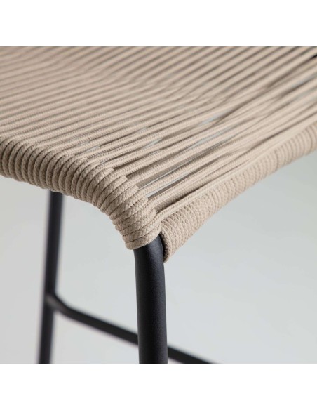 Taburete Lambton beige altura 74 cm - Kave Home