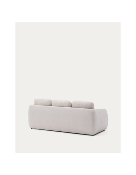 Sofá cama Laira 3 plazas de chenilla crudo 225 cm FSC Mix Credit - Kave Home
