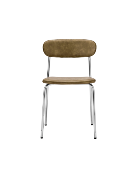 Set 2 Sillas POVA, Cromo / Caqui - House Doctor