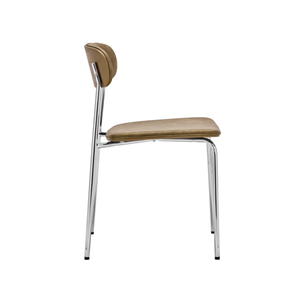 Set 2 Sillas POVA, Cromo / Caqui -...