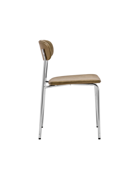 Set 2 Sillas POVA, Cromo / Caqui - House Doctor