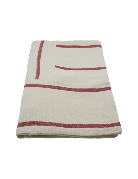 Colcha NULA, Blanco Roto / Marrón - House Doctor