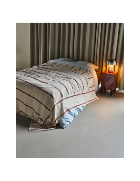 Colcha NULA, Blanco Roto / Marrón - House Doctor