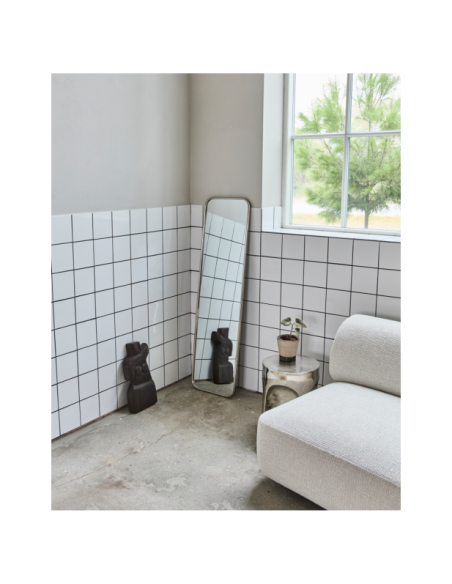 Espejo MIRROR, Acabado Plateado Cepillado - House Doctor