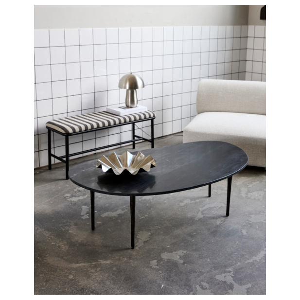 Mesa de Centro EDA, Mármol Negro -...