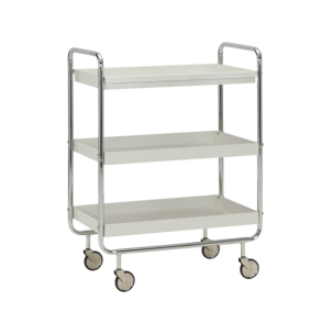 Carrito ROLL Large, Acabado Plateado - House Doctor