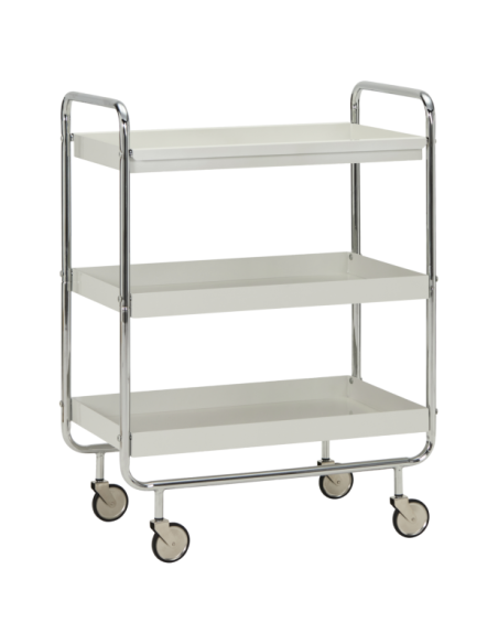 Carrito ROLL Large, Acabado Plateado - House Doctor