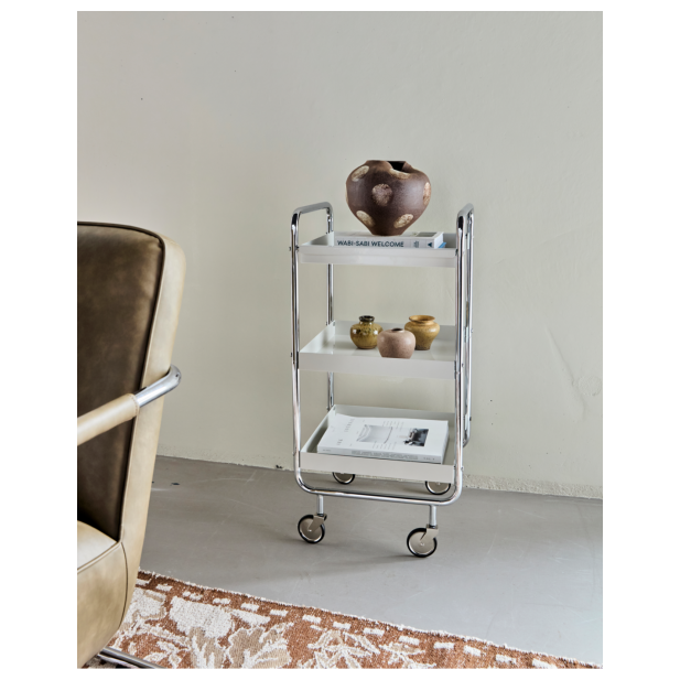 Carrito ROLL, Acabado Plateado -...