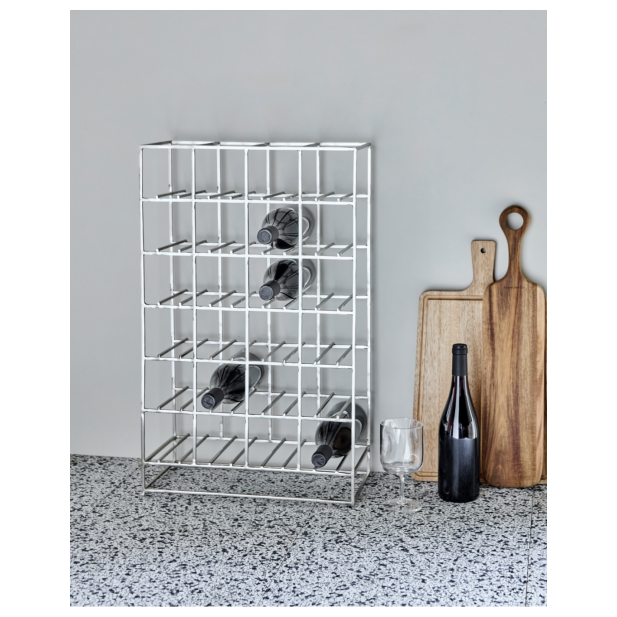 Estantería 24, Acabado Plateado -...