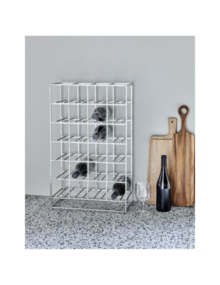 Estantería 24, Acabado Plateado - House Doctor