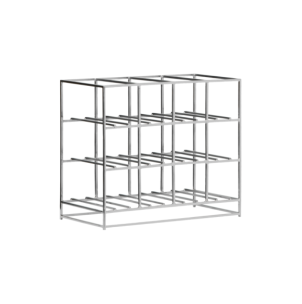 Estantería 12, Acabado Plateado - House Doctor