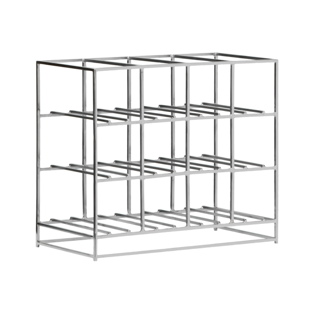 Estantería 12, Acabado Plateado -...