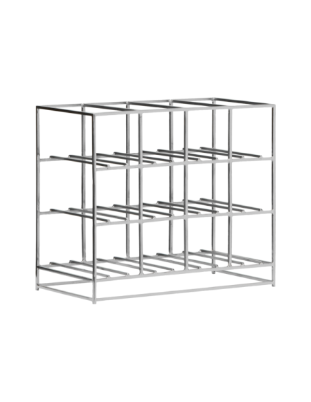 Estantería 12, Acabado Plateado - House Doctor