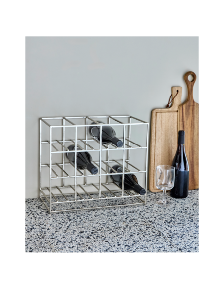 Estantería 12, Acabado Plateado - House Doctor