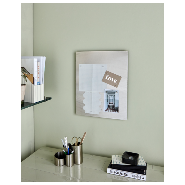 Panel de Notas NEMA, Acabado Plateado...