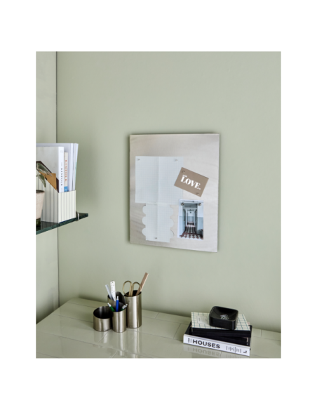 Panel de Notas NEMA, Acabado Plateado Cepillado - House Doctor