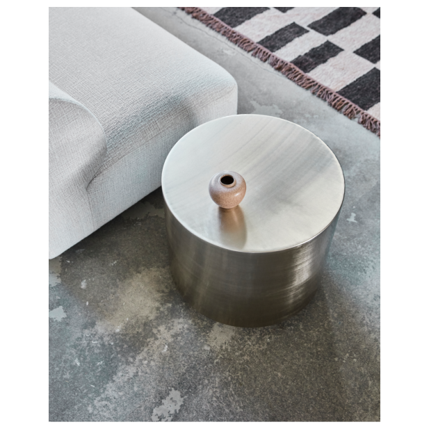 Mesa de Centro STEP, Acabado Plateado...