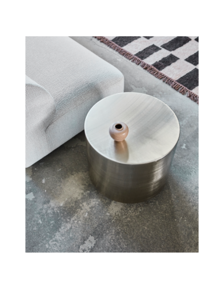 Mesa de Centro STEP, Acabado Plateado Cepillado - House Doctor