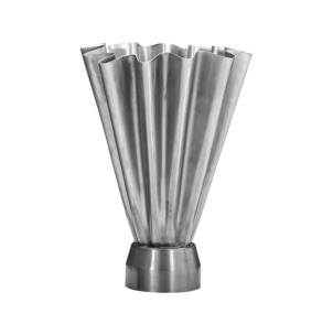 Jarrón FLOOD, Acabado Plateado Cepillado - House Doctor