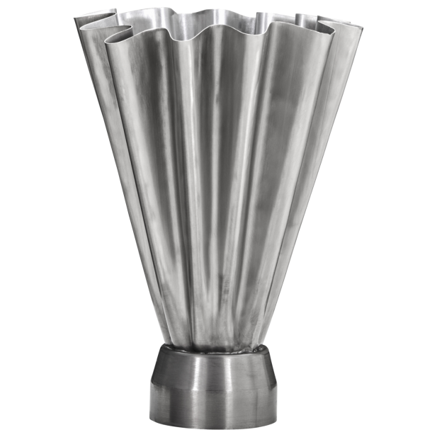 Jarrón FLOOD, Acabado Plateado...