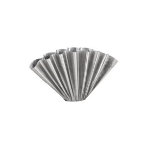 Jarrón FLOOD, Acabado Plateado Cepillado - House Doctor