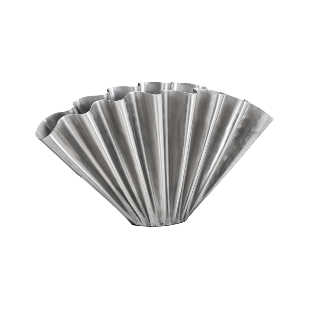 Jarrón FLOOD, Acabado Plateado...