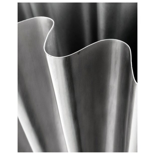 Jarrón FLOOD, Acabado Plateado...