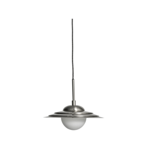 Lámpara de Techo COIN, Plateado Cepillado / Mate Blanco -...