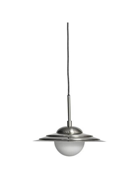 Lámpara de Techo COIN, Plateado Cepillado / Mate Blanco - House Doctor