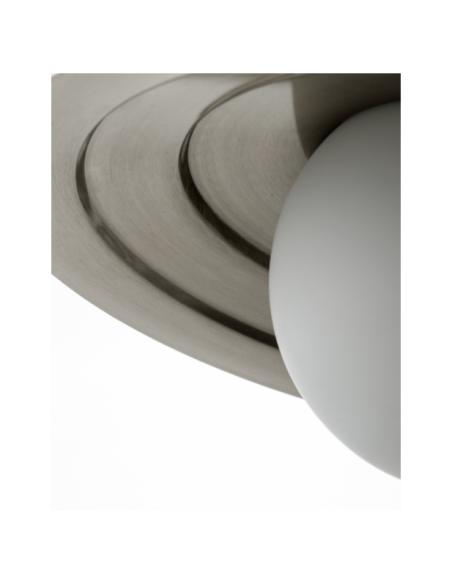 Lámpara de Techo COIN, Plateado Cepillado / Mate Blanco - House Doctor