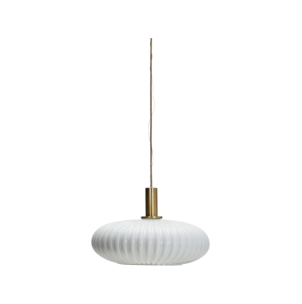 Lámpara de Techo FORT, Latón Antiguo / Blanco Roto -...