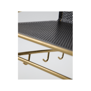 Estante WALLY, Acabado Latón Antiguo / Negro - House Doctor 2