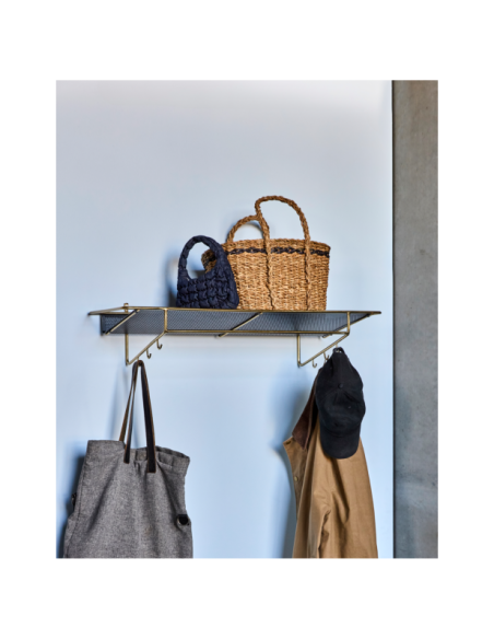 Estante WALLY, Acabado Latón Antiguo / Negro - House Doctor