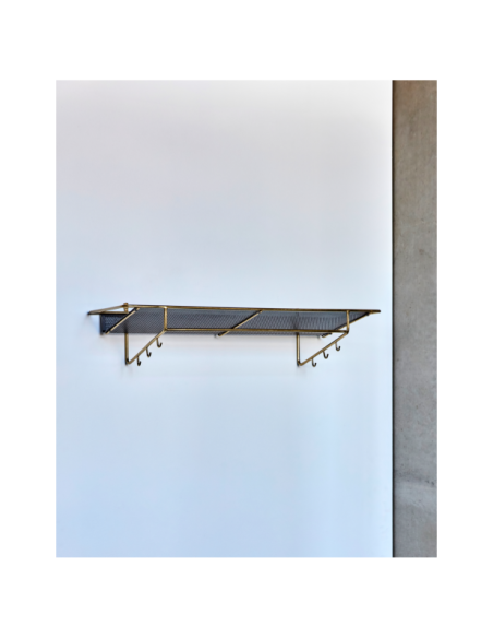 Estante WALLY, Acabado Latón Antiguo / Negro - House Doctor