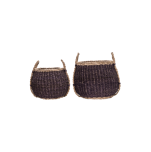 Set 2 Cestas de Almacenaje RANGI, Ciruela - House Doctor