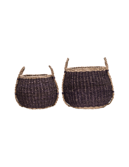 Set 2 Cestas de Almacenaje RANGI, Ciruela - House Doctor
