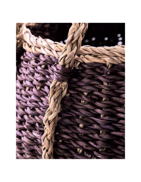 Set 2 Cestas de Almacenaje RANGI, Ciruela - House Doctor