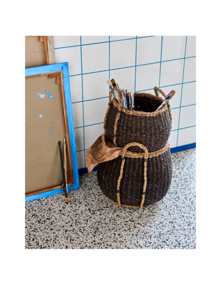 Set 2 Cestas de Almacenaje RANGI, Ciruela - House Doctor