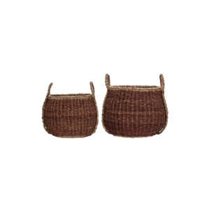 Set 2 Cestas de Almacenaje RANGI, Marrón - House Doctor