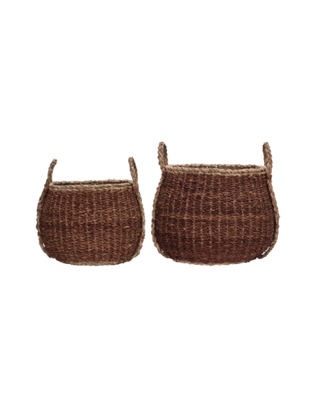 Set 2 Cestas de Almacenaje RANGI, Marrón - House Doctor