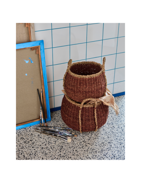 Set 2 Cestas de Almacenaje RANGI, Marrón - House Doctor