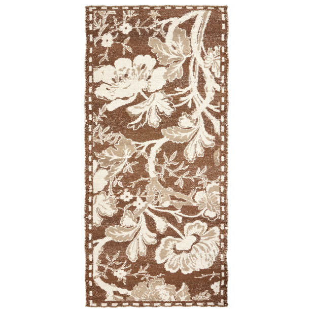 Alfombra BLOSS 200x90 cm, Marrón -...